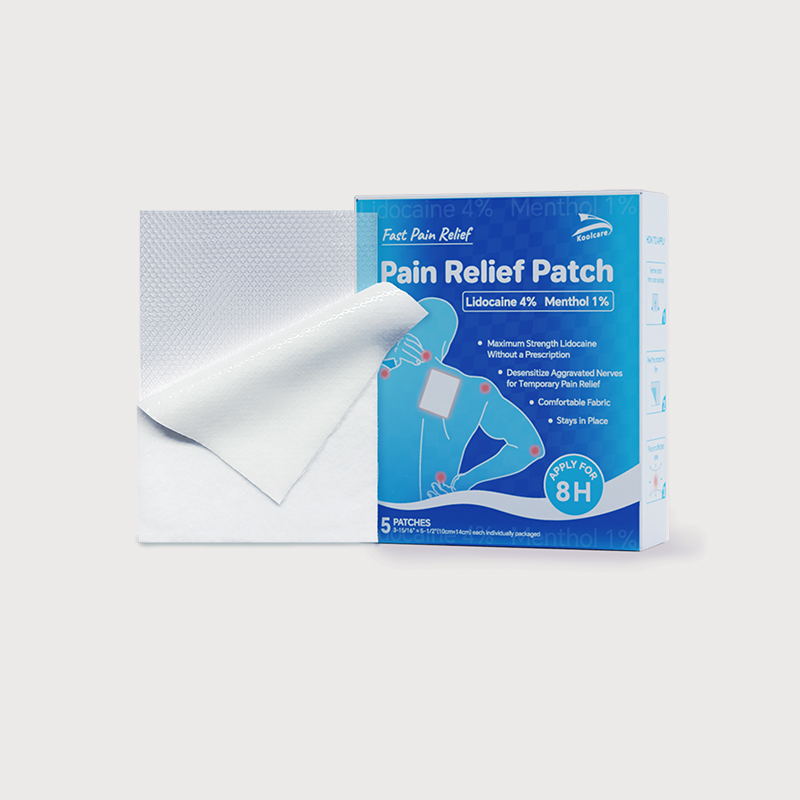 <b>Lidocaine 4% + Menthol 1% Pain Relief Hydrogel Cooling Patch</b>